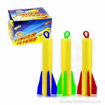 Finger Flick Launch Soft Foam Rocket Dart (19cm)