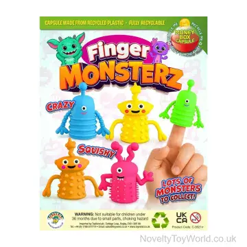 Finger Monster Fidget Toy For Kids - 55mm Vending Capsule