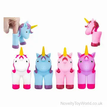 Finger Walking Unicorn Puppets - 4 Assorted Colours