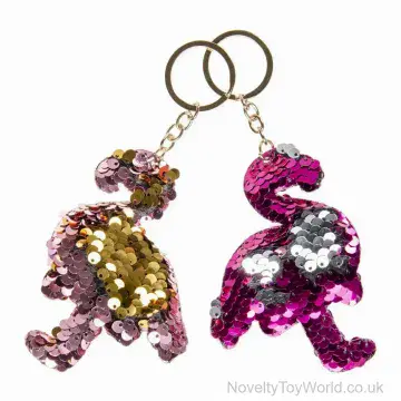 Flamingo Sequin Keyring (10cm)
