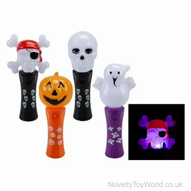 Flashing Halloween Wand (Mix of 4) | Wholesale Halloween Party Light Ups UK