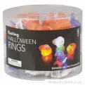 Wholesale | Flashing Light Up Halloween Rings - Stretchy Rubber