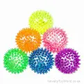 Bulk Buy | Flashing Spiky Ball with Light 7.5cm - Cool Kids Toys
