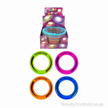 Flying Discs with Hole - Assorted Colours (25cm)