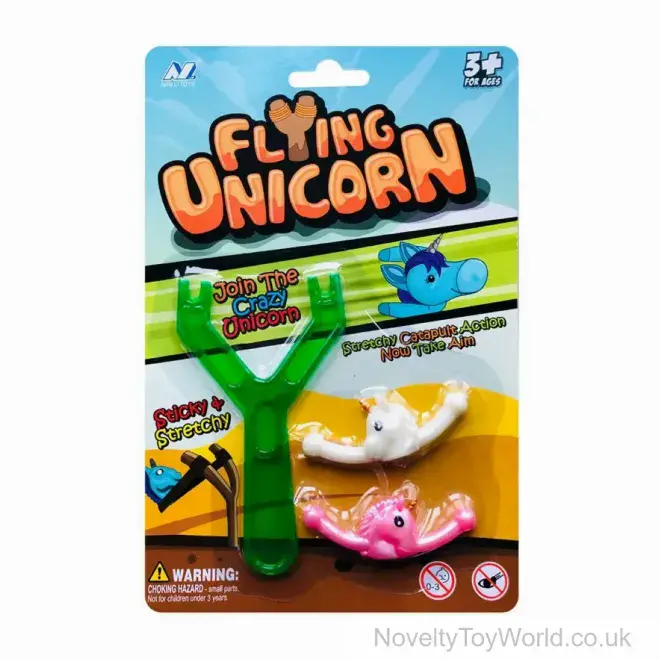 Flying Unicorn Catapult With 2 Stretchy Unicorns | Wholesale Flying Toys UK