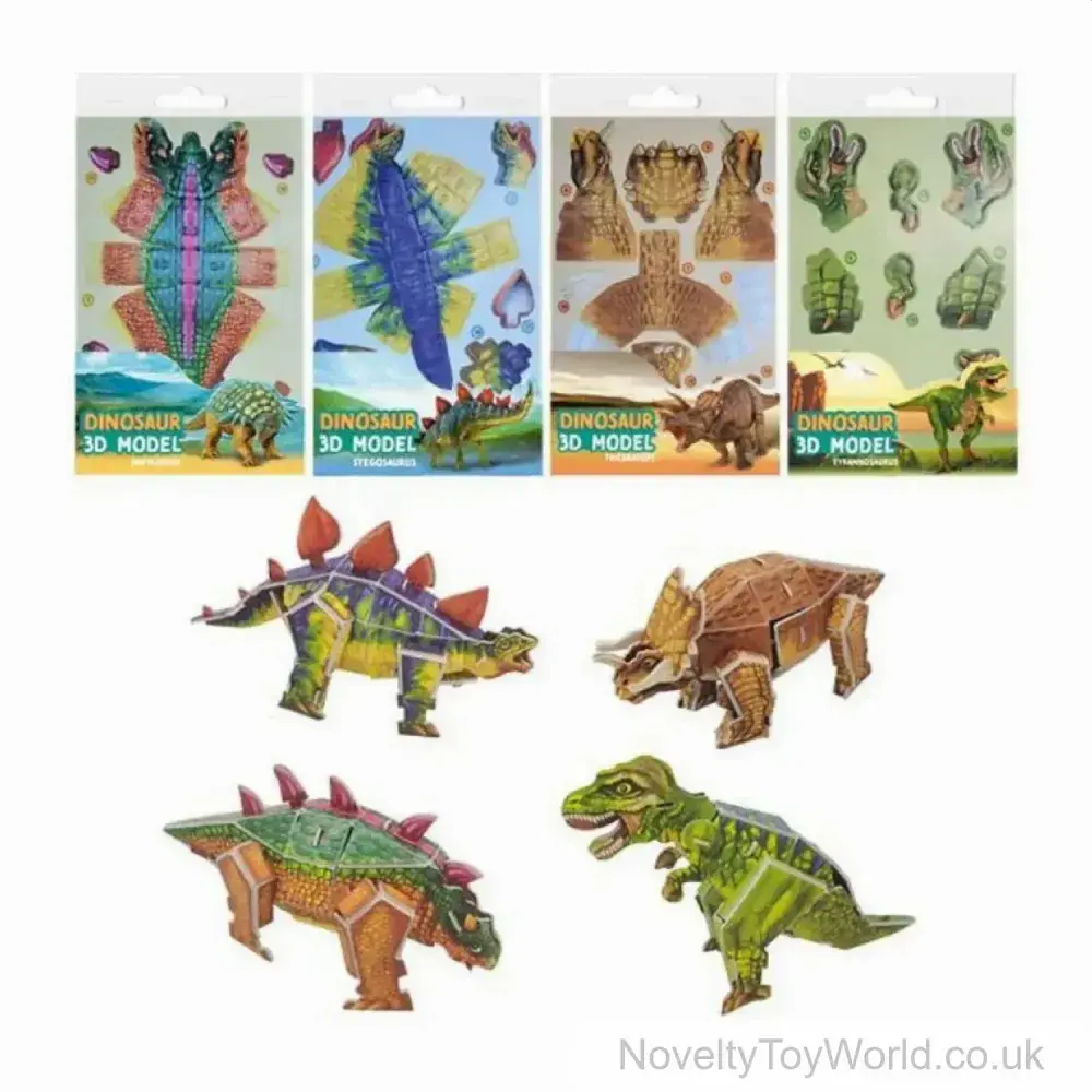 Foam Puzzle Craft Make Your Own 3D Dinosaur | Wholesale DIY Crafts UK