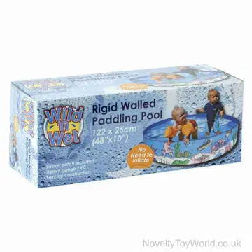 Fold-Out Sea Animal Paddling Pool For Kids (120cm)