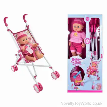 Foldable Buggy Stroller, Baby Dolly & Accessories - Boxed