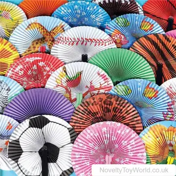 Folding Fan - Assorted Designs (22cm)