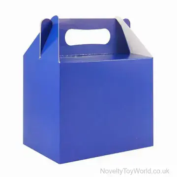 Food Safe Blue Card Party Lunch Box (14cm)