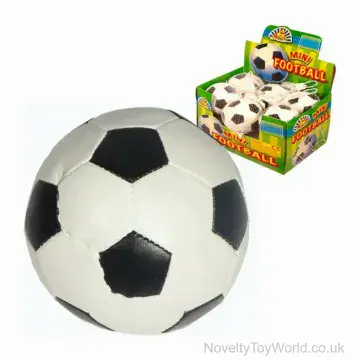 Football Black & White Design Soft Stitch Balls (8cm)