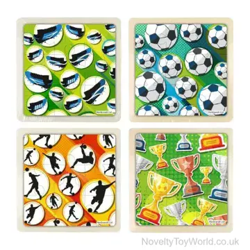 Football Sliding Tile Puzzle Game (11cm) - Party Bag Filler
