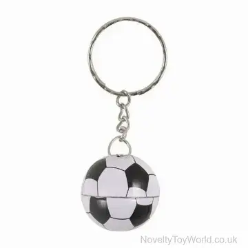 Football Soccer Metal Keyring (2.5cm)
