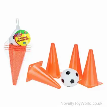 Football Training Set - 4 Cones & Mini Football