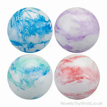 Football With Marble Design - 4 Assorted (25cm)