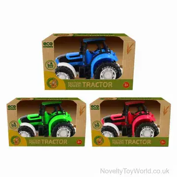 Friction Powered Bioplastic Toy Tractor (21cm)