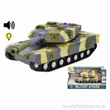 Friction Tank Toy With Lights & Sound - 1-16 Scale Model