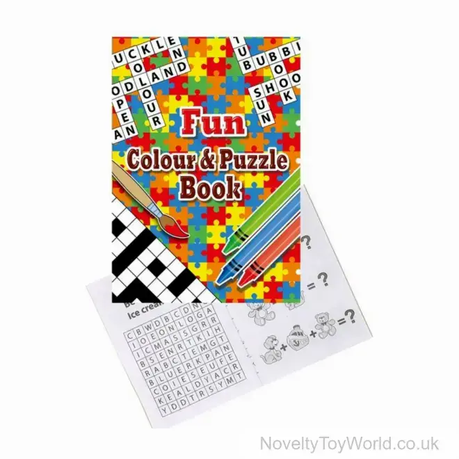 Fun Colouring & Puzzles Book - A6 | Wholesale Party Bag Fillers