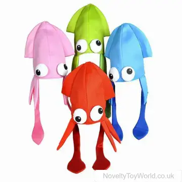 Funny Eyes Squid Hat - Adult