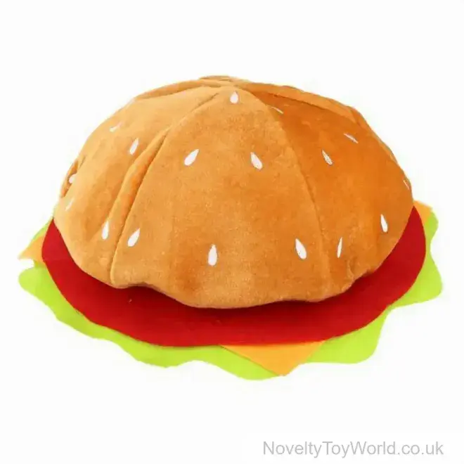 Funny Novelty Burger Hat - Adult | Wholesale Fancy Dress