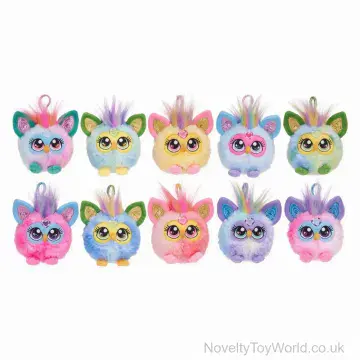 Furby Soft Plush Toy Bag Clip (9cm) - 10 Assorted