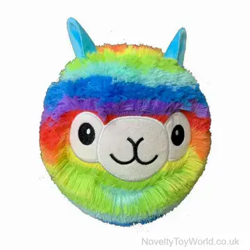 Furry Rainbow Llama Inflatable Ball (23cm)