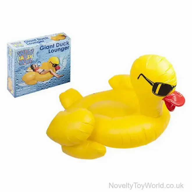 Giant Duck Pool Lounger Float (140cm) | Wholesale Pool Toys | Holiday Park Gift Shop Sellers