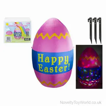 Giant Light Up Inflatable Easter Egg Decoration (150cm)