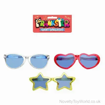 Giant Novelty Party Adult Glasses - 3 Assorted Designs