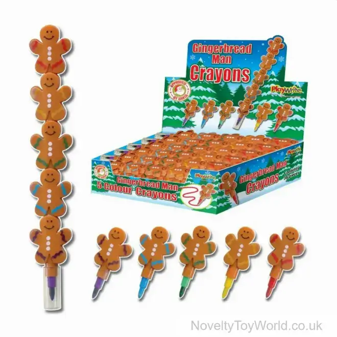 Gingerbread Themed Swap Crayon (13cm) | Wholesale Crayons UK