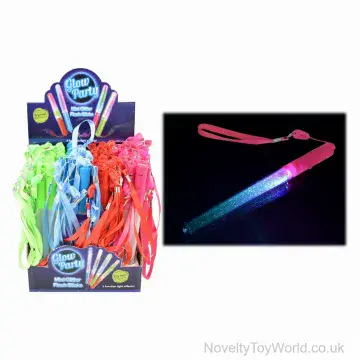 Glitter Flashing Light Stick (19cm)