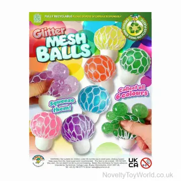 Glittery Mesh Ball - 55mm Vending Capsule