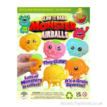 Glow In The Dark Squishy Monster - 55mm Vending Capsule