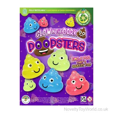Glow in the Dark Sticky Stretchy Poo - 35mm Vending Capsule