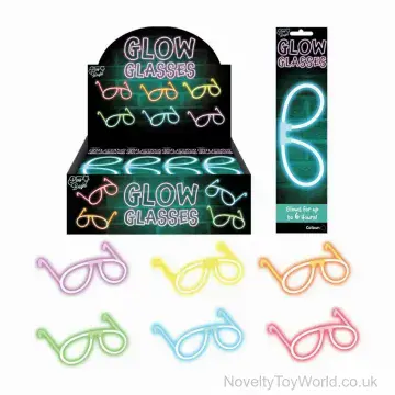 Glow Novelty Party Glasses - Assorted Colours