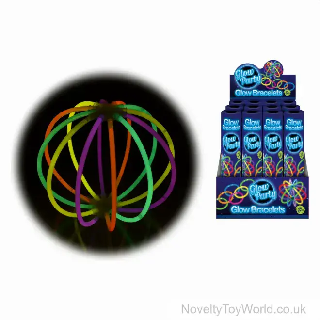 Bulk Buy | Glow Party Glow Bracelets - Tubes of 50 Sticks