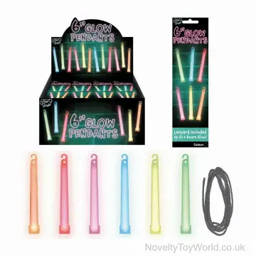 Glow Stick Pendant Necklaces - Event Supplies (15cm)