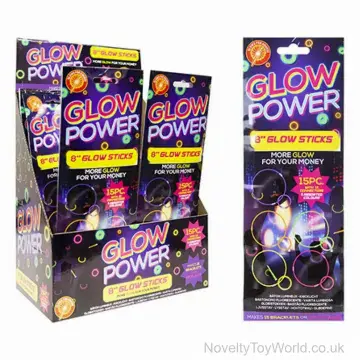 Glow Sticks for Bracelets & Necklaces - 15 Piece Pack