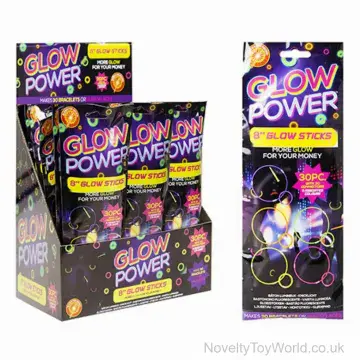 Glow Sticks for Bracelets & Necklaces - 30 Pack with Connectors