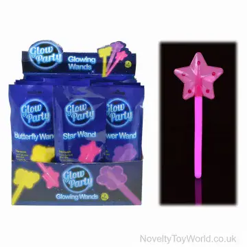 Glowing Star, Flower & Butterfly Wands