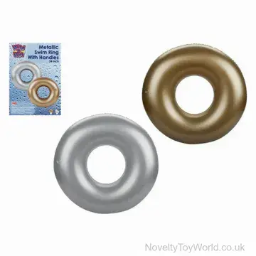 Gold & Silver Metallic Swim Rings (60cm)