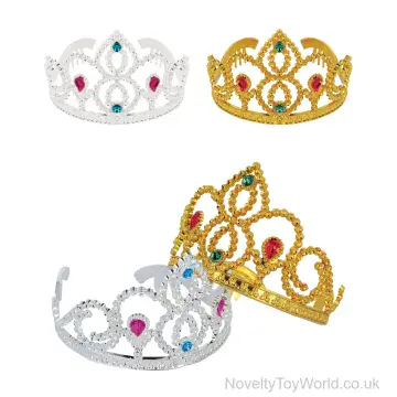 Gold & Silver Princess Tiara Crown For Kids (12cm x 8cm)