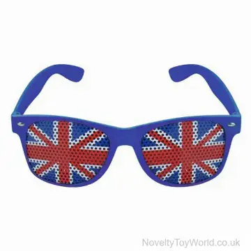 Great Britain Union Jack Mesh Glasses - Adult