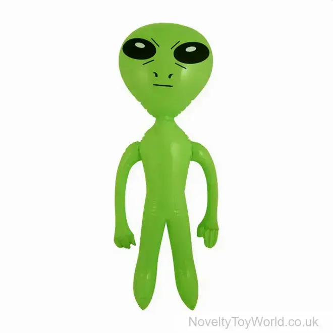 Bulk Buy Green Inflatable Alien Toy (60cm) | Wholesale Novelties UK