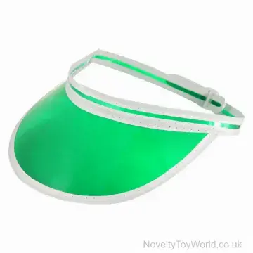 Green Novelty Golf or Poker Visor - Adult