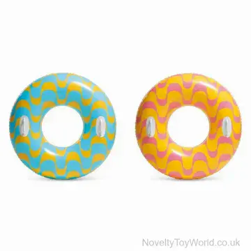 Groovy Swim Ring Pool Float (91cm) - With Handles
