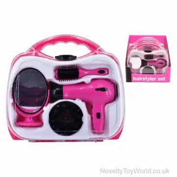 Hairdryer Toy Set with Carry Case, Brush & Mirror