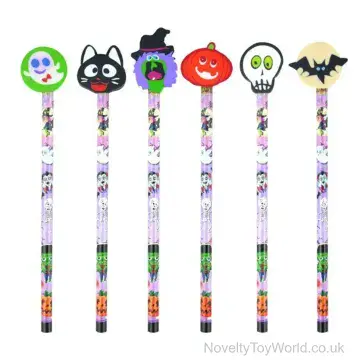 Halloween Pencil with Rubber Eraser Top