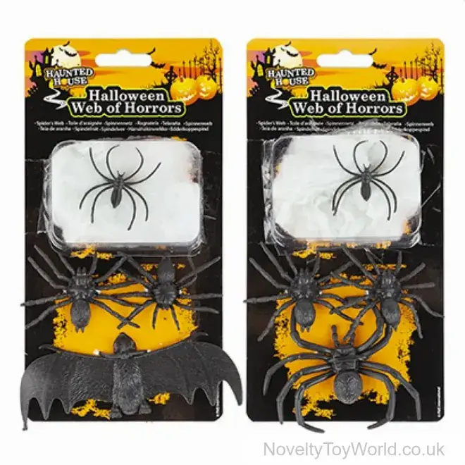 Wholesale | Spider Web & Spider Halloween Decoration | Scary Novelties UK