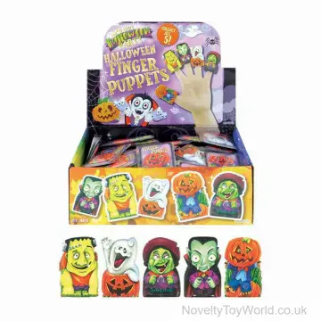 Halloween Theme Finger Puppets - 5 Assorted (5cm)